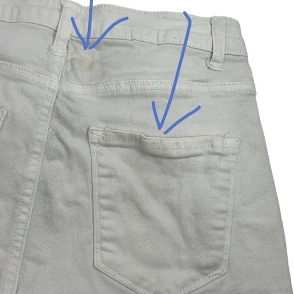 Chic Shinestar White Shorts |‎ Size M | 5 Pockets & Button Detail! - Picture 5 of 5